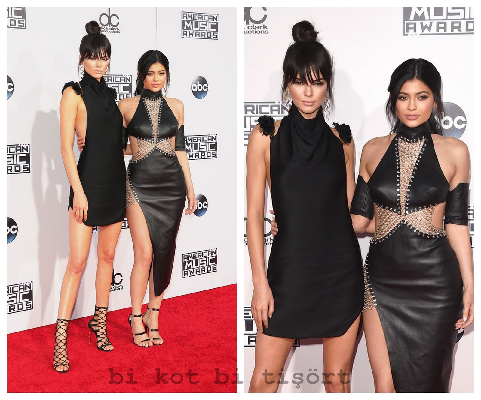 Bi Kot Bi Tişört Kırmızı Halı American Music Awards 2015
