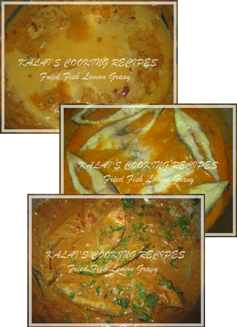 KALAI'S COOKING RECIPES Fried Pomfret Fish Lemon Gravy