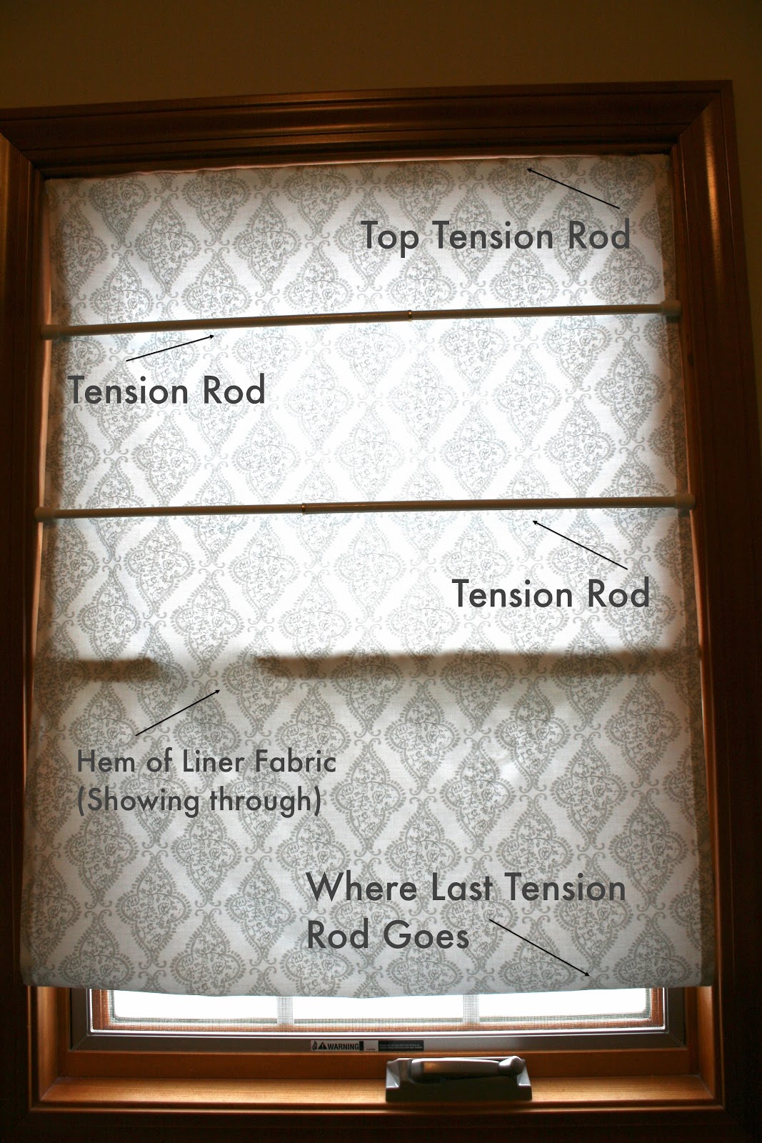 Life (and so much more) DIY Faux Roman Shade