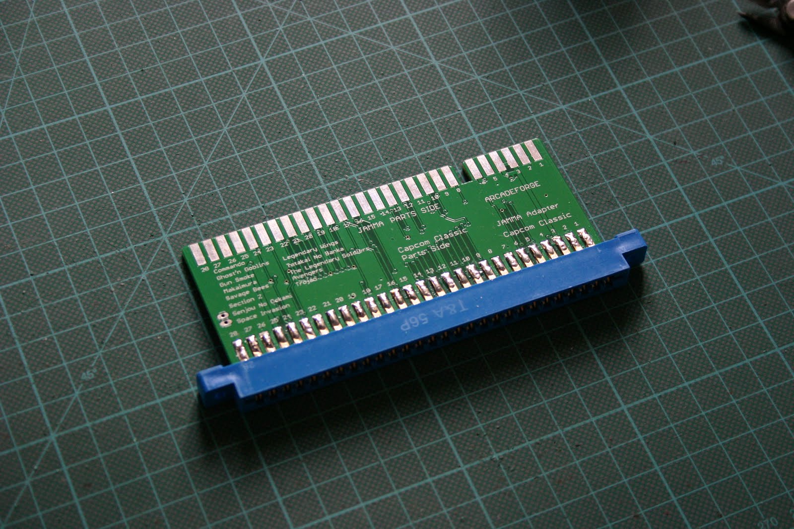 Capcom Classic to JAMMA Adapter with button remapper