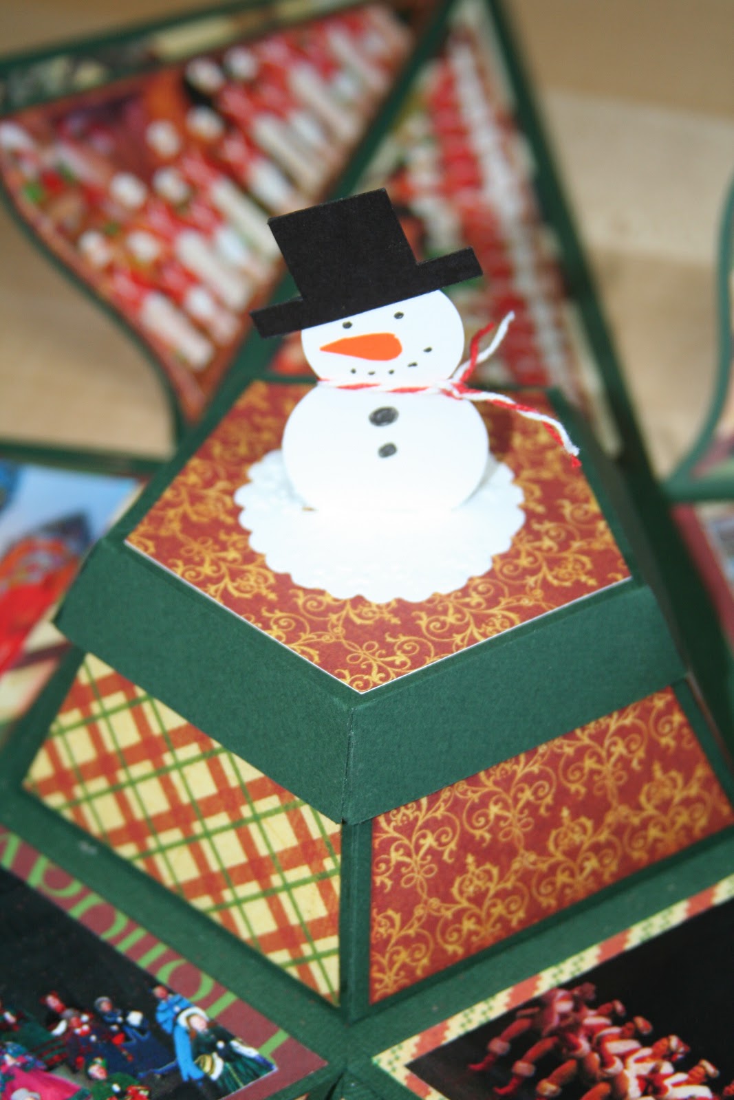 Deb's Crafty Side Christmas Tree Explosion Box