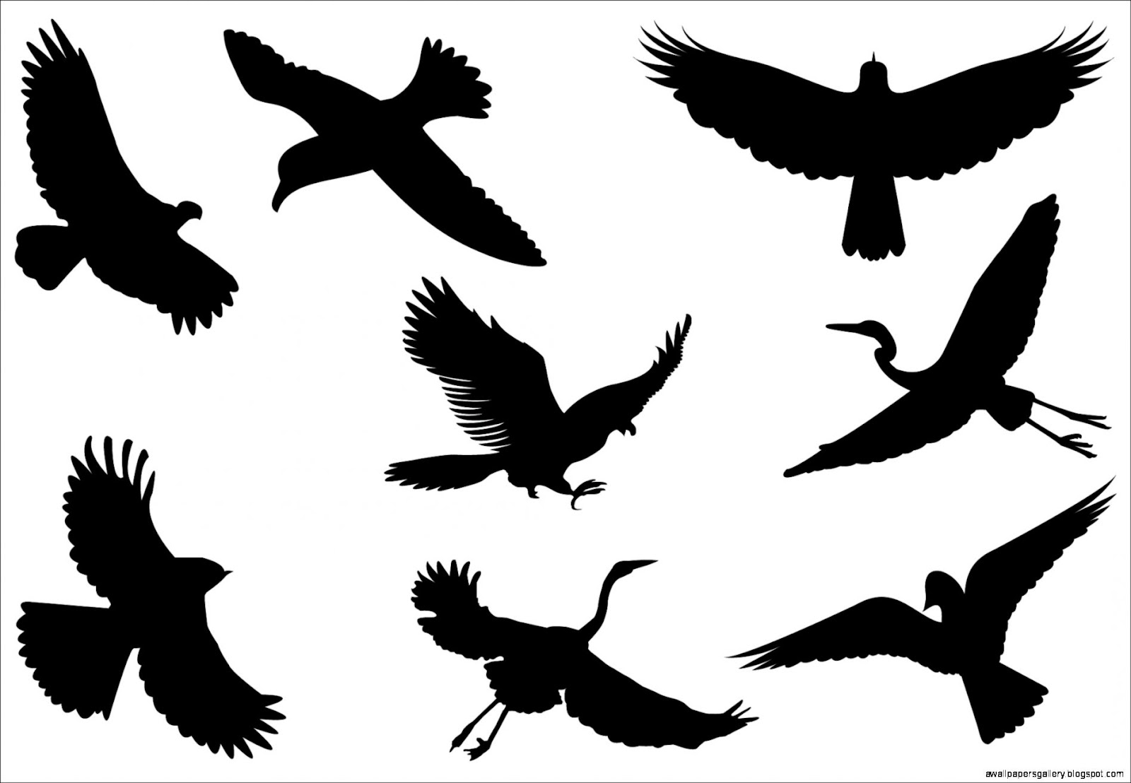 Flying Bird Silhouette Clip Art Flying Bird Silhouette Clip Art