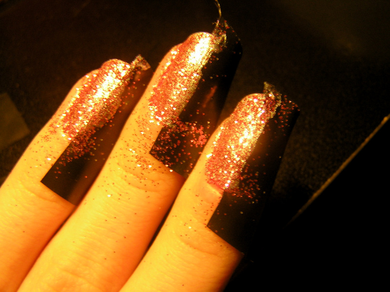 Emily Renee Chic Half and Half nail art