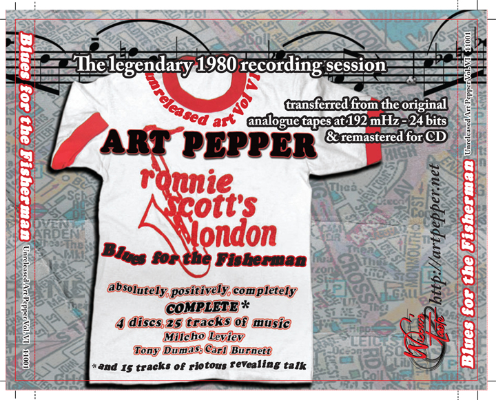 JAZZ Recordings ART PEPPER Art PepperUnreleased Art Vol. VIBlues