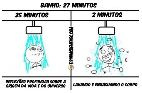 Memes Banho+tirinha+27+minutos