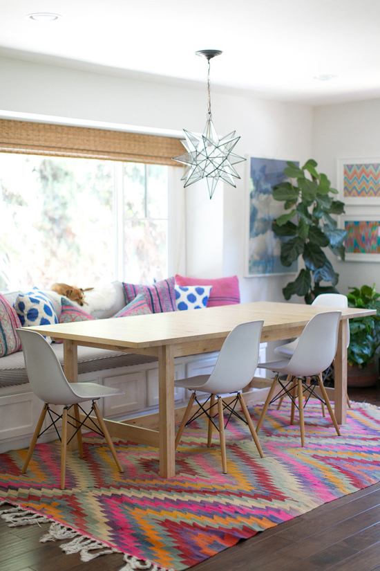 The colorful home of Amber Lewis. Photos by  Bryce Covey via Style Me Pretty.