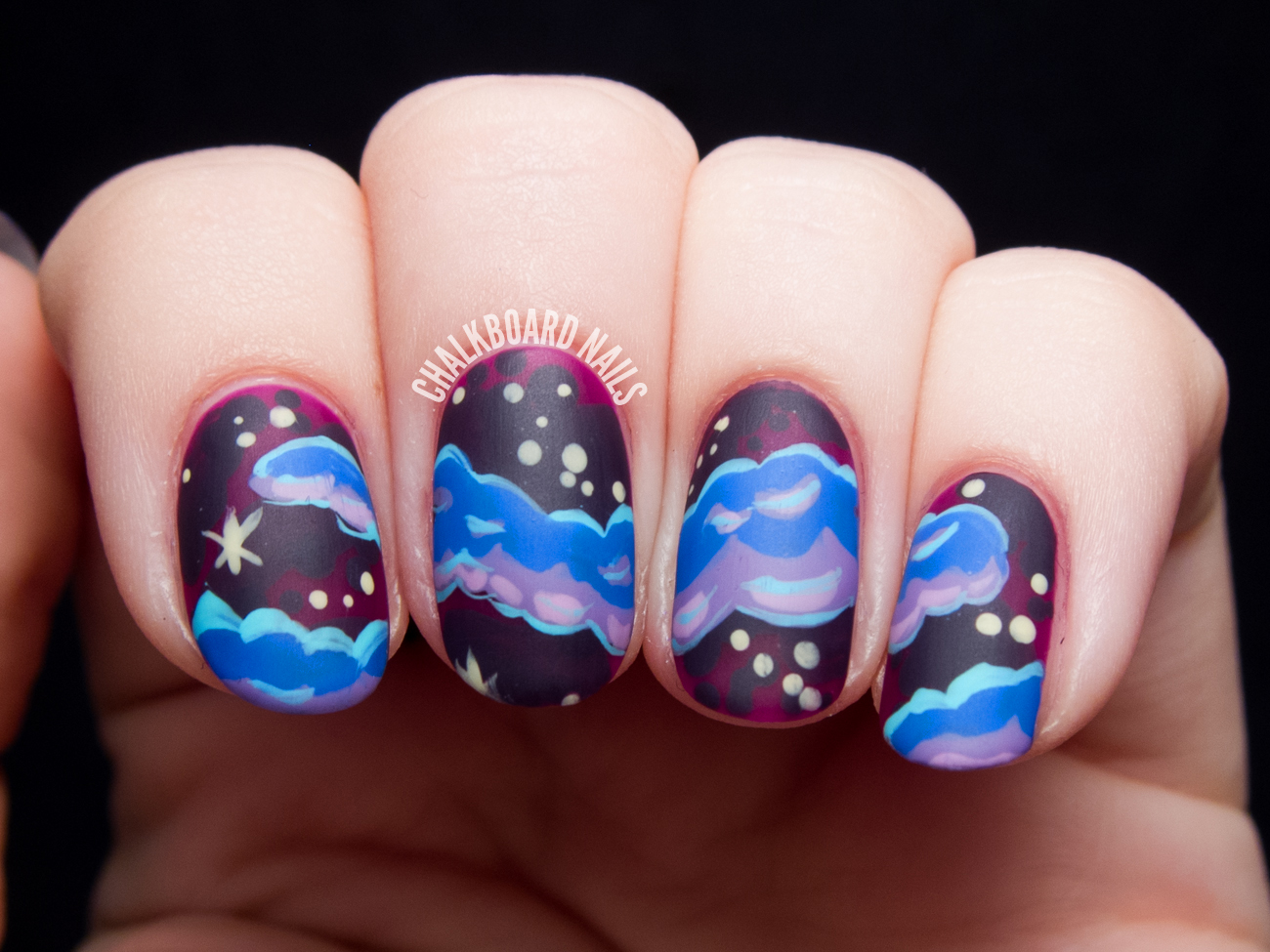 Space Themed Nail Art Tutorial - wide 4