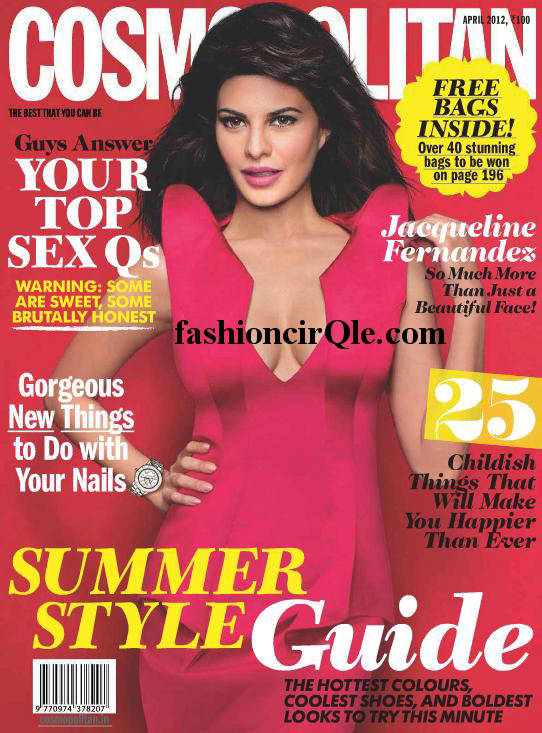 Jacqueline Fernandez Cosmopolitan Cover Scan - Jacqueline Fernandez Cosmopolitan Cover - April 2012