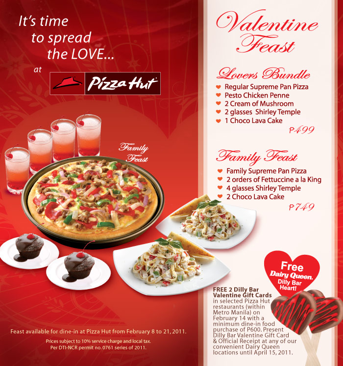 Valentines hut pizza celebrate way Manila Life: Celebrate Valentines the Pizza Hut way