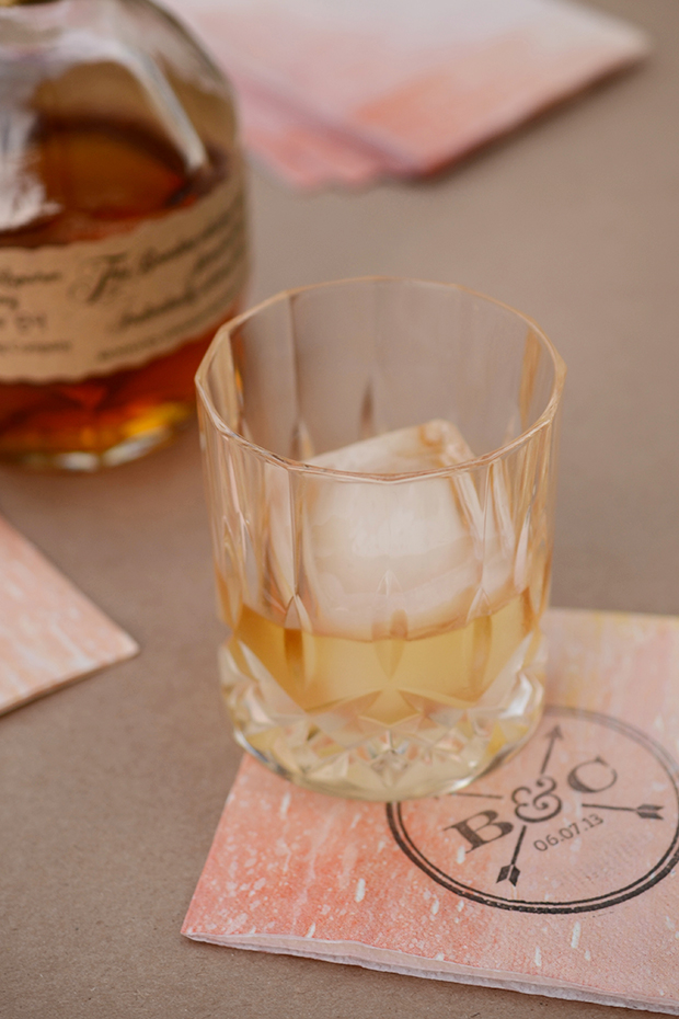 Antiquaria DIY Rubber Stamp Tutorial Monogrammed Cocktail Napkins