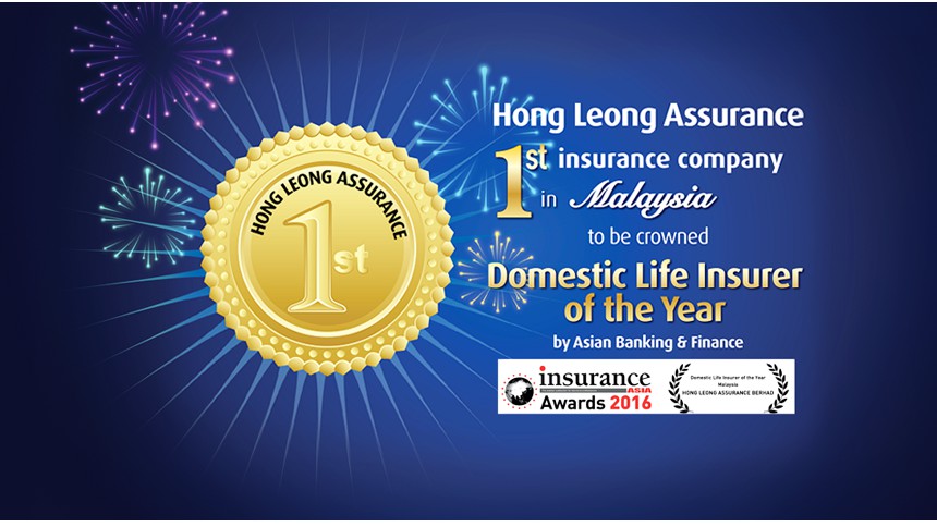 Domestic Life Insurer Of The Year Certificate Awards 2016