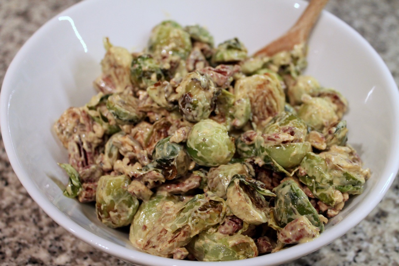 Cook In / Dine Out Roasted Brussels Sprouts with Pecans and Honey