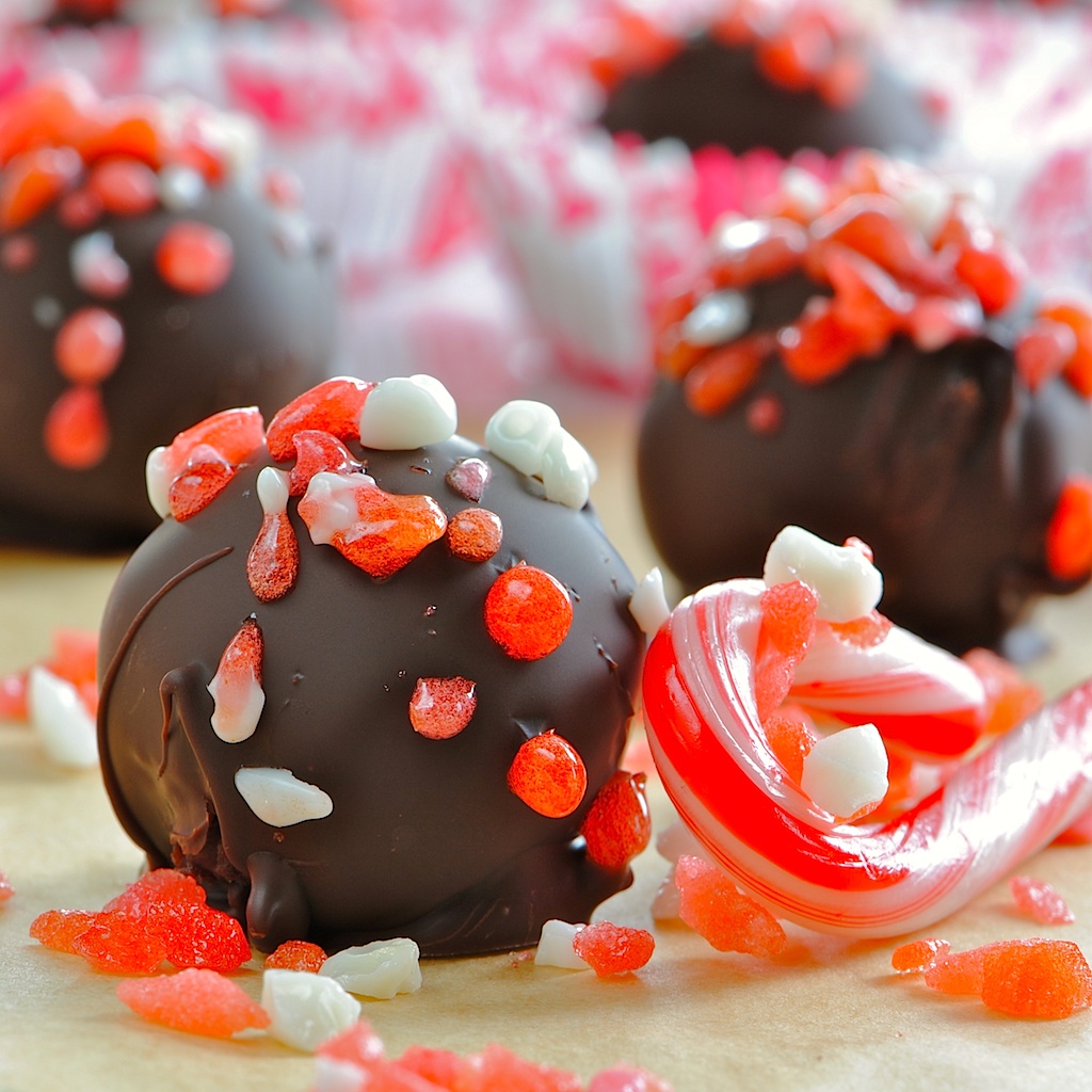 JULES FOOD... Candy Cane POP ROCKS Mocha Truffles