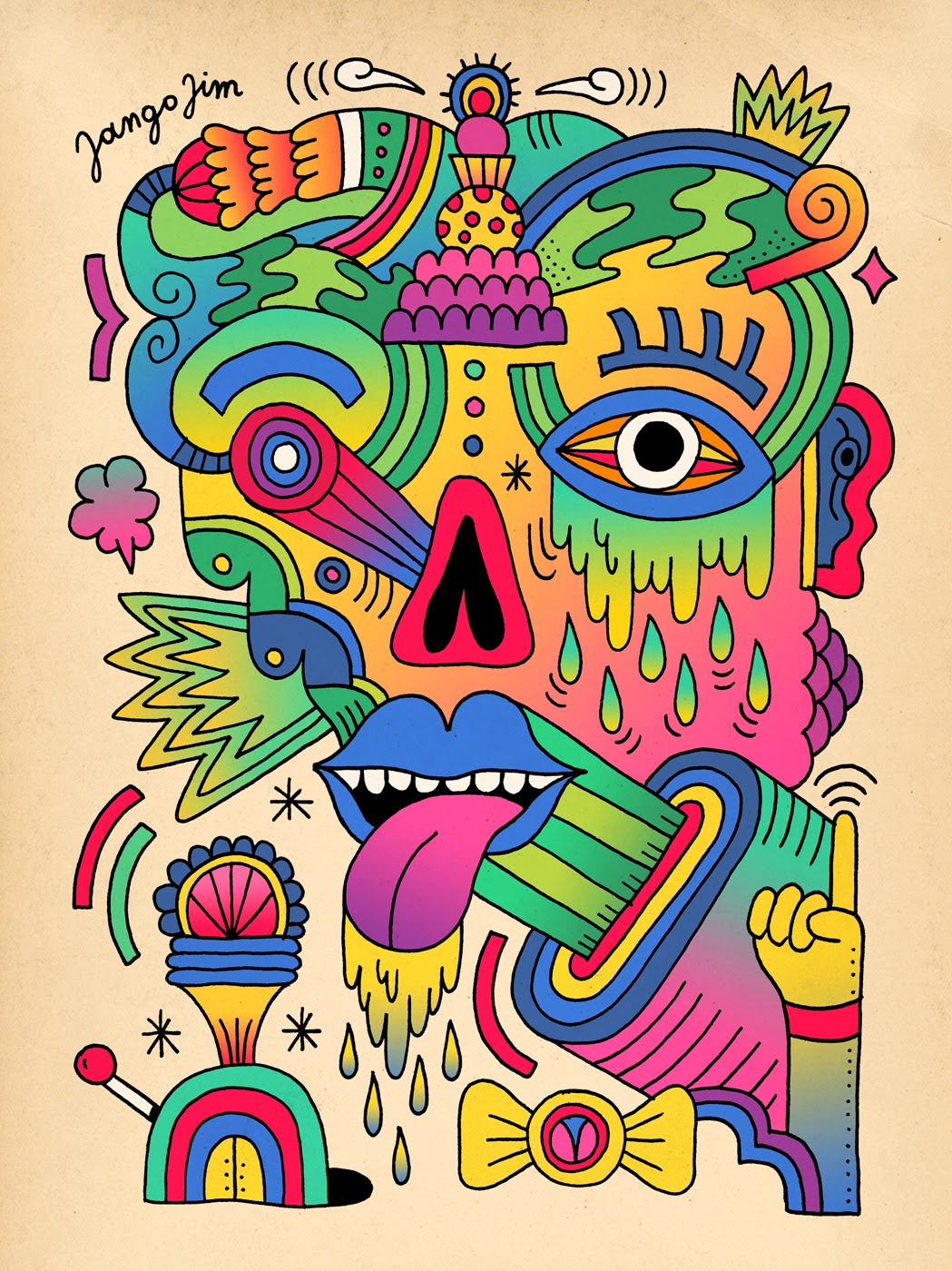 Easy Drawings Hippie