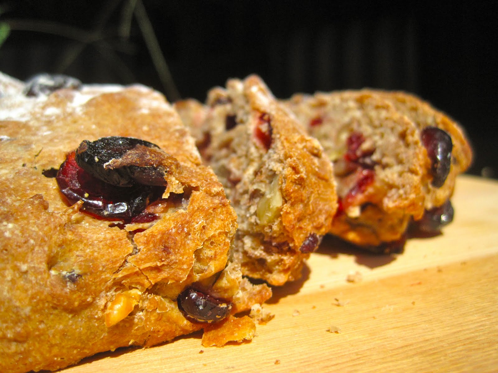 Kvell in the Kitchen Cranberry Walnut Bread