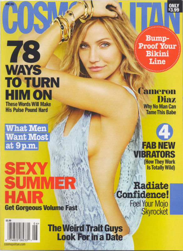 cameron diaz cosmopolitan cover. The cover features Cameron