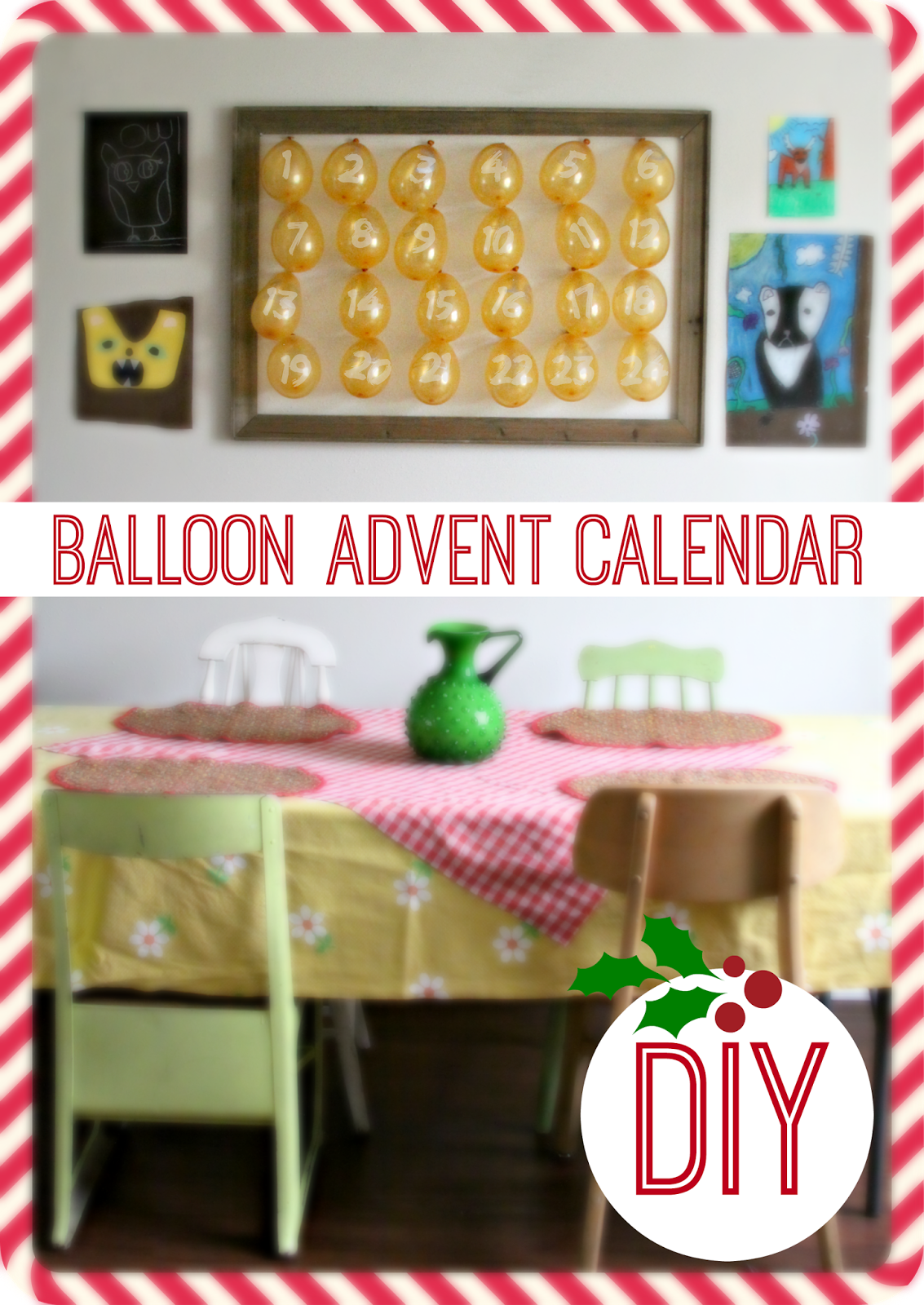 WhiMSy love DIY Balloon Advent Calendar