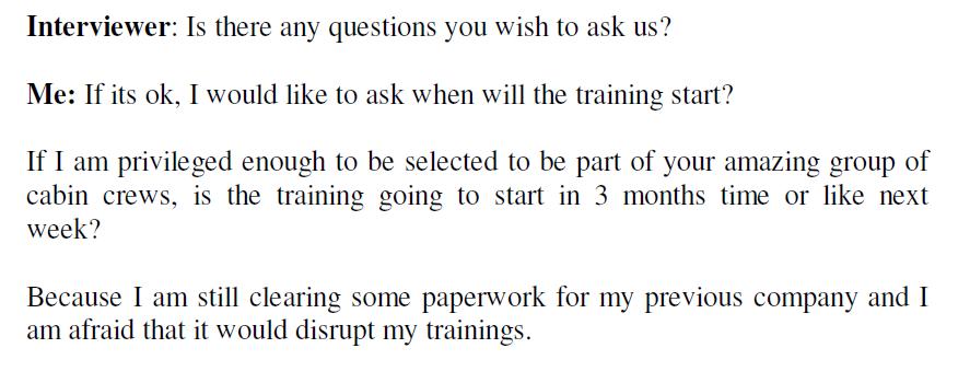 here comes more cabin crew interview questions and answer samples from a sia cabin crew even if she have written about sia the q as applies for all