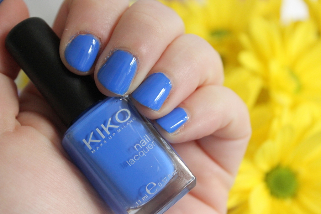 Kiko nail polish shade 385 Pastel Blue photos, review Lovely Girlie Bits Best Irish Beauty
