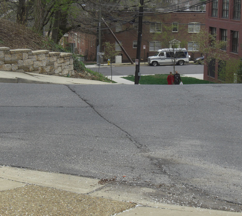 Ode Street Tribune dangerous intersection at corner of Hillside Park