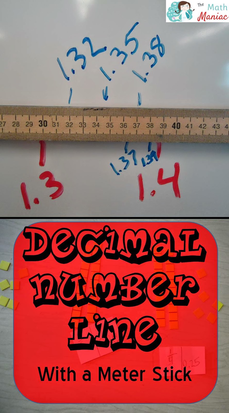 The Elementary Math Maniac Using Meter Sticks for a Decimal Number Line