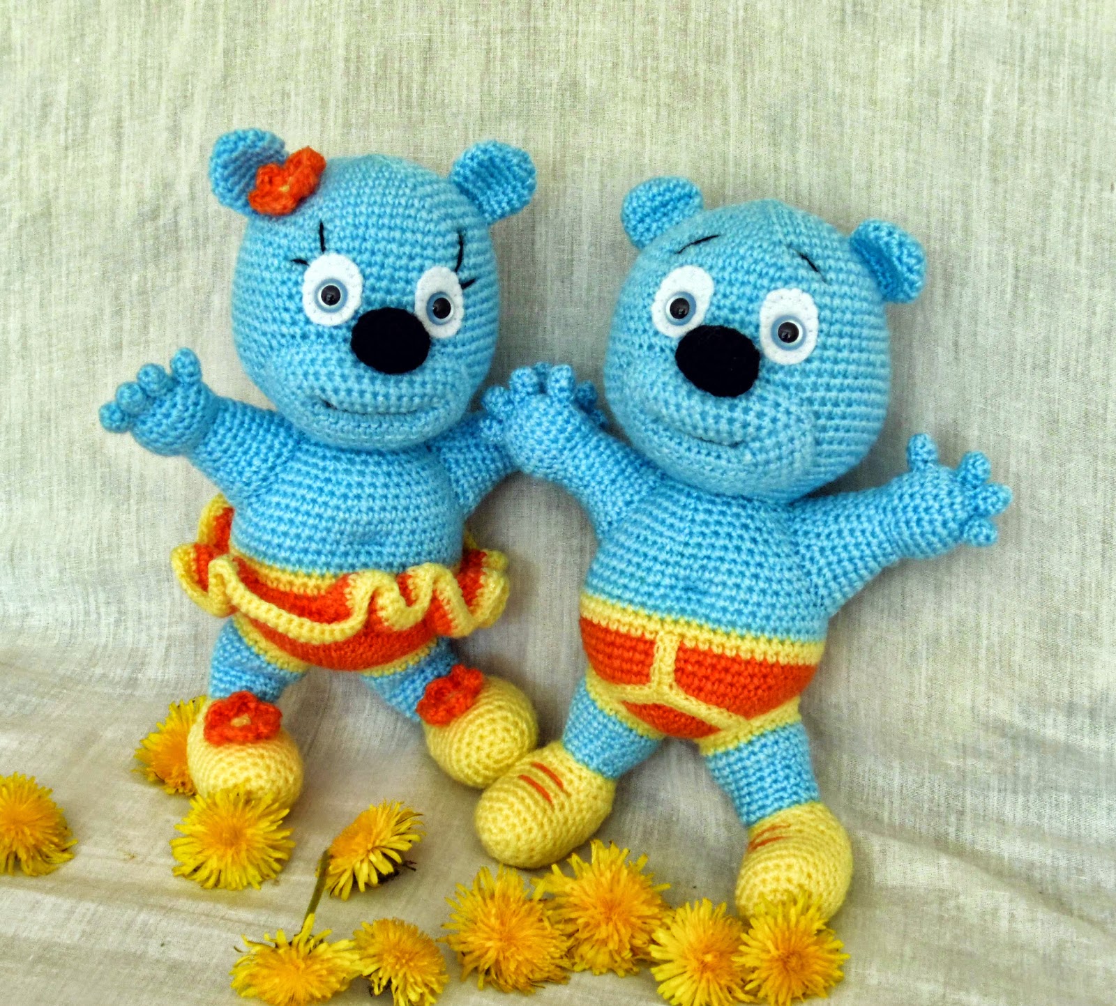 Amigurumi kevadised Kummikommikarud.Spring Gummy Bears ...