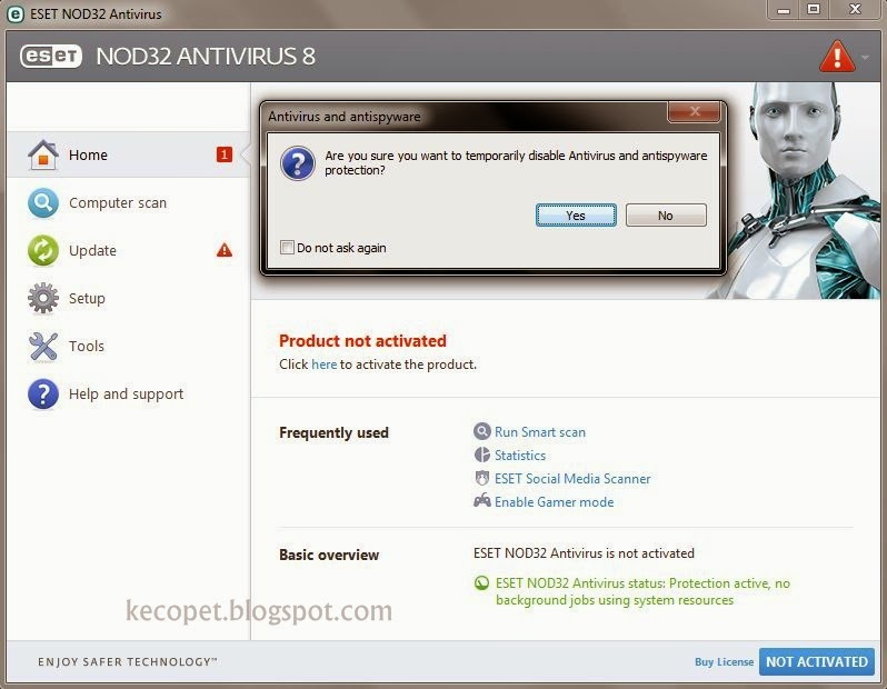 Install Antivirus ESET NOD32 - No Trial | Kecopet Blog