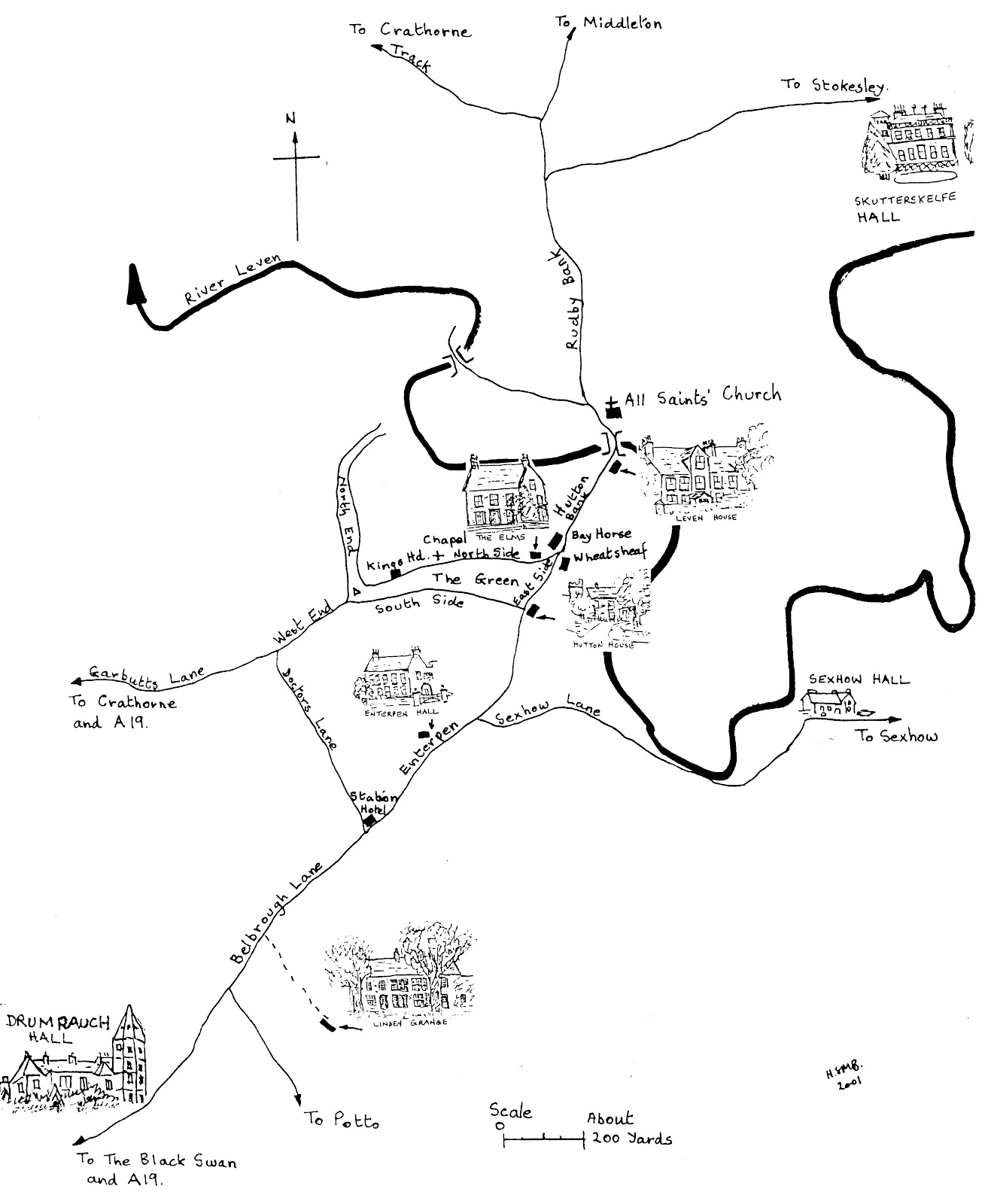 North Yorkshire History Stately Homes of Hutton Rudby