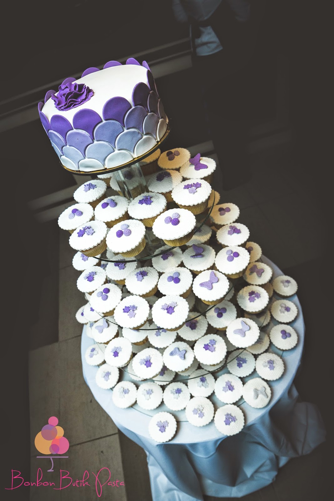 bonbon butik pasta dugun cupcake kulesi