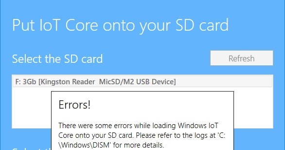 how to load windows 10 iot iso on sd card