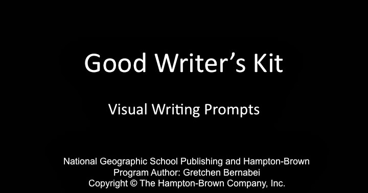 Good Writer's Kit:  Visual Writing Prompts