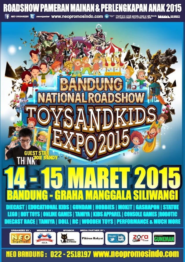 Bandung Toys and Kids Expo 2015, Graha Manggala Siliwangi, 14 -15 Maret 2015
