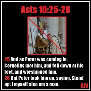 Peter's humility!