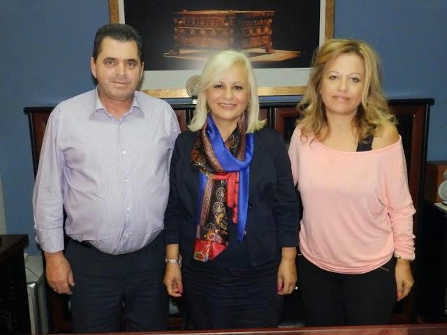Ευχετήρια επίσκεψη της βουλευτή Ημαθίας κ. Γεωργίας Μπατσαρά στον αντιπεριφερειάρχη