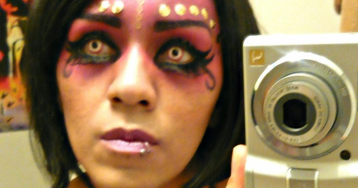 The Girl With The Spider Tattoo White Demon Contact Lenses from Spooky