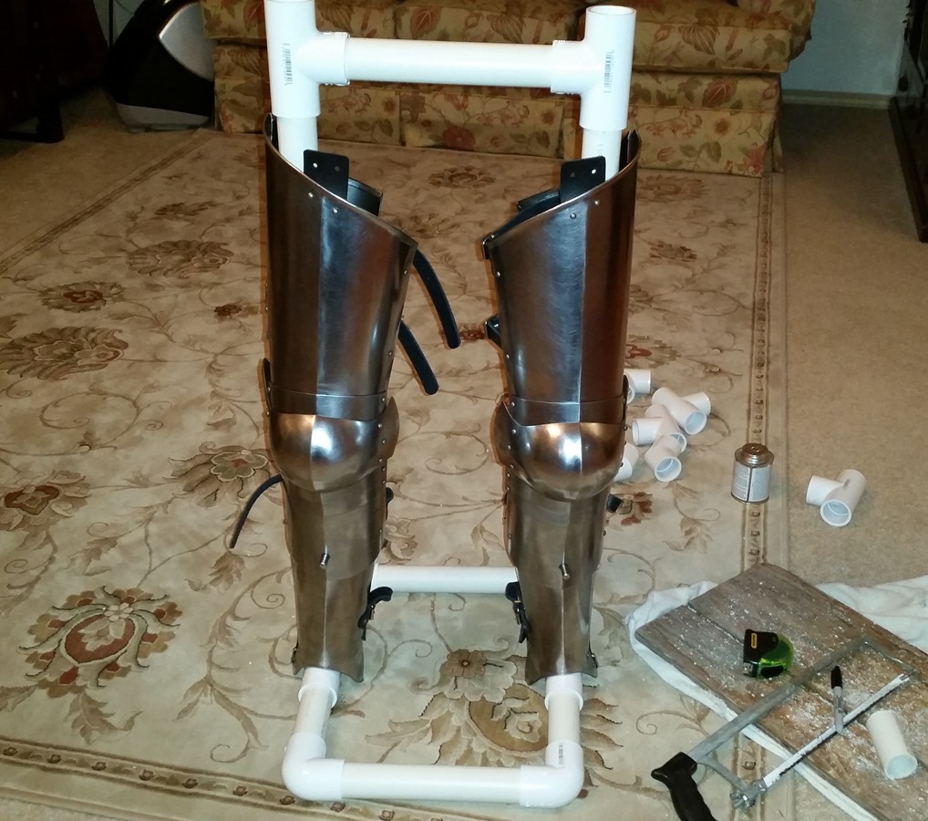 WAB Corner PVC Tubing Armor Display Stand WIP