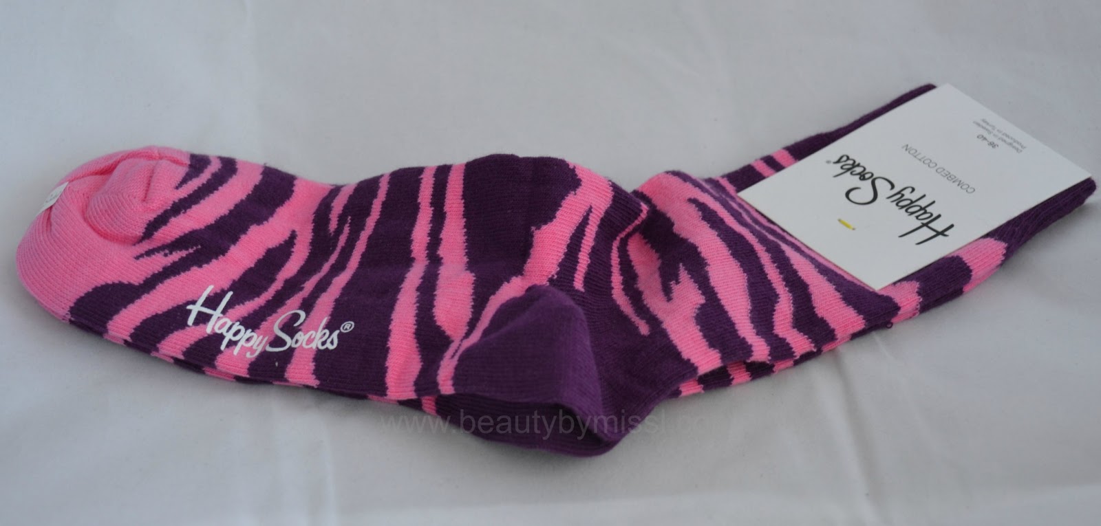 purple zebra socks