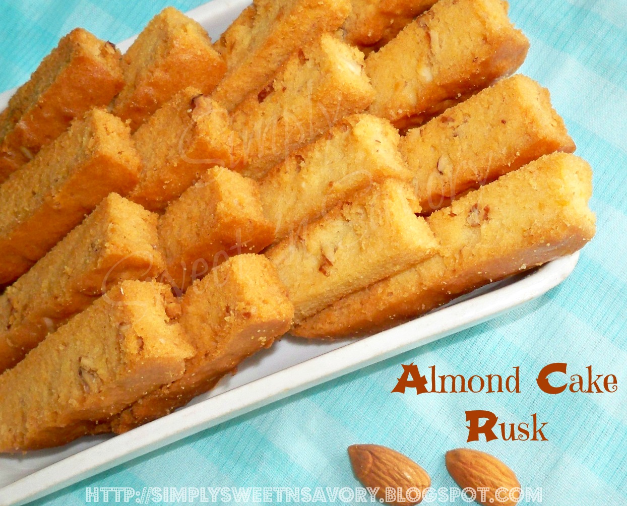 Simply Sweet 'n Savory Almond Cake Rusk
