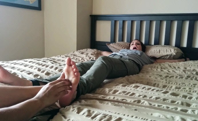 Therapist uses foot tickling stepsisters part