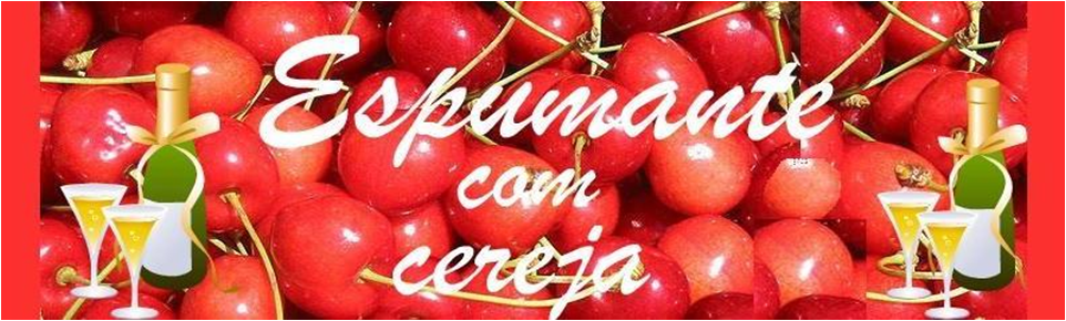 Espumante com cereja