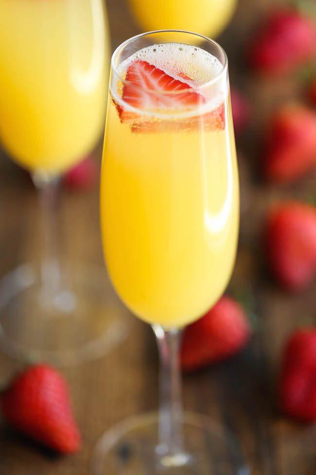 STRAWBERRY PINEAPPLE MIMOSAS a tasty recipe