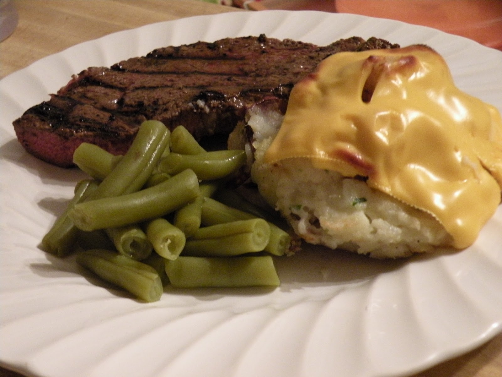 Little Mama Sirloin Steak and Twice Baked Potatoes