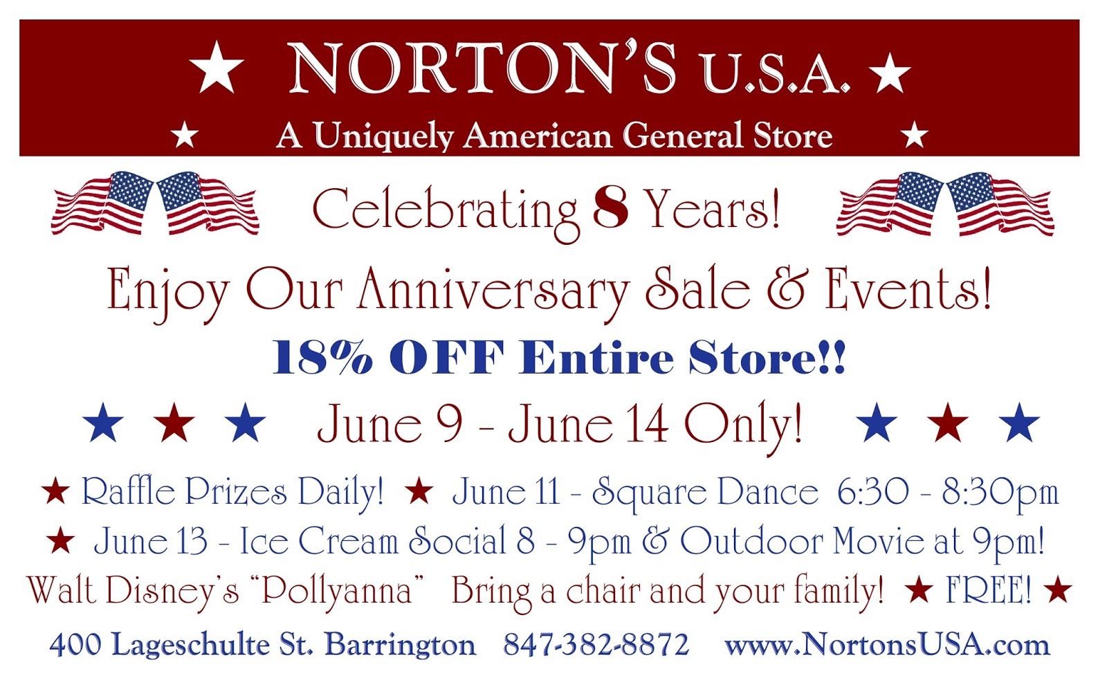 NORTON'S U.S.A. Norton's U.S.A. Celebrates 8 Years and a Norton's U.S