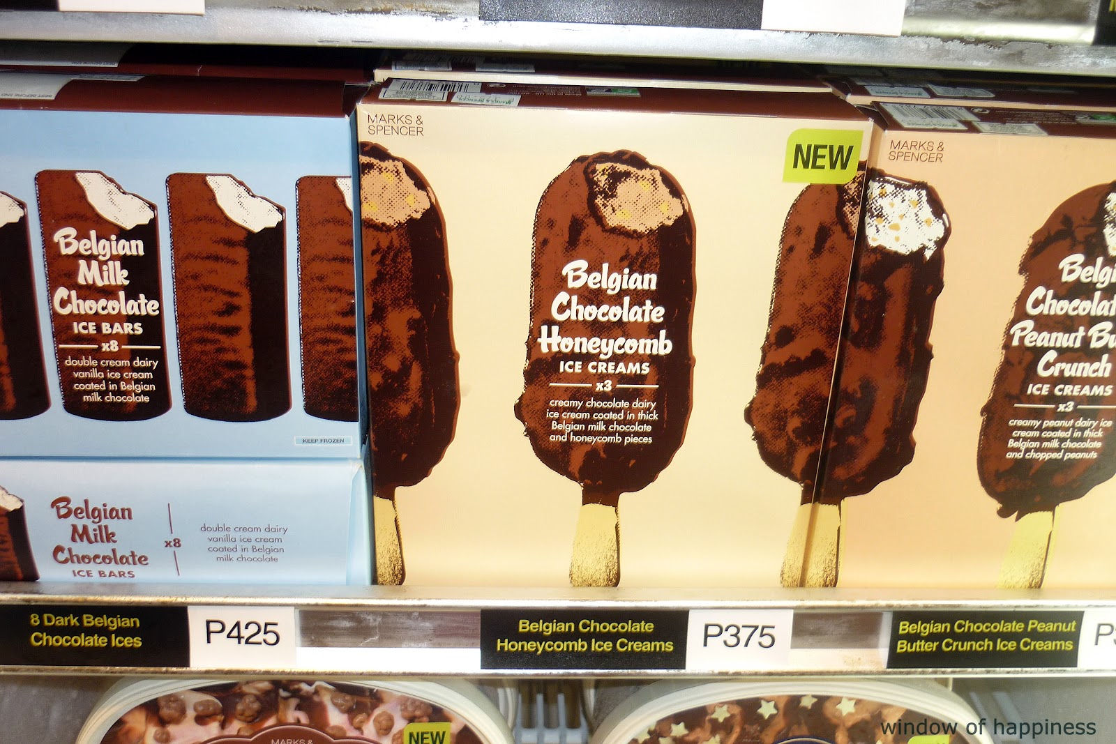 Window of Happiness Marks and Spencer Ice Cream