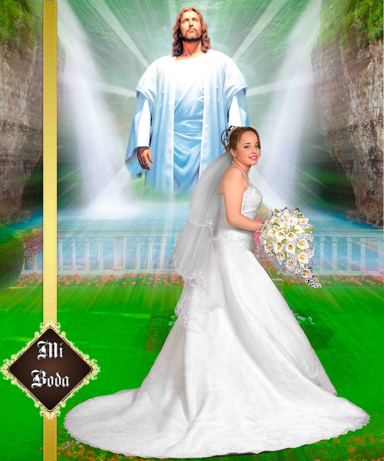 Fondo religioso en psd para 1ra. Comunión. Medida de 16x20 pulgadas y ...