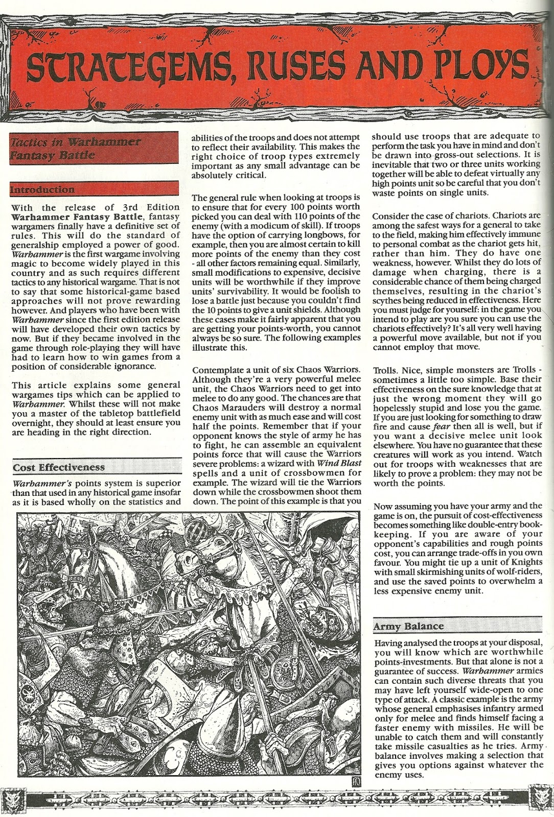 Acceptable in the '80s Strategems, Ruses and Ploys Warhammer Third