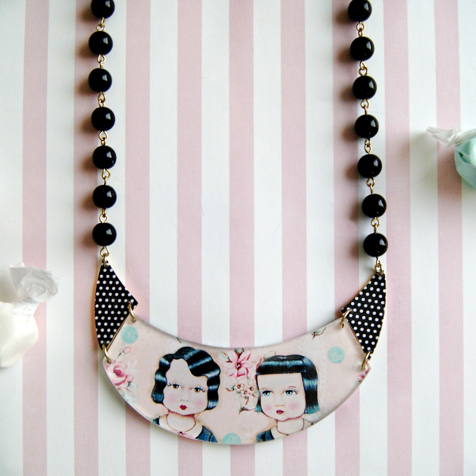 Mixed Media Collage Necklace (using Jewel Pop elements) Everyday is a