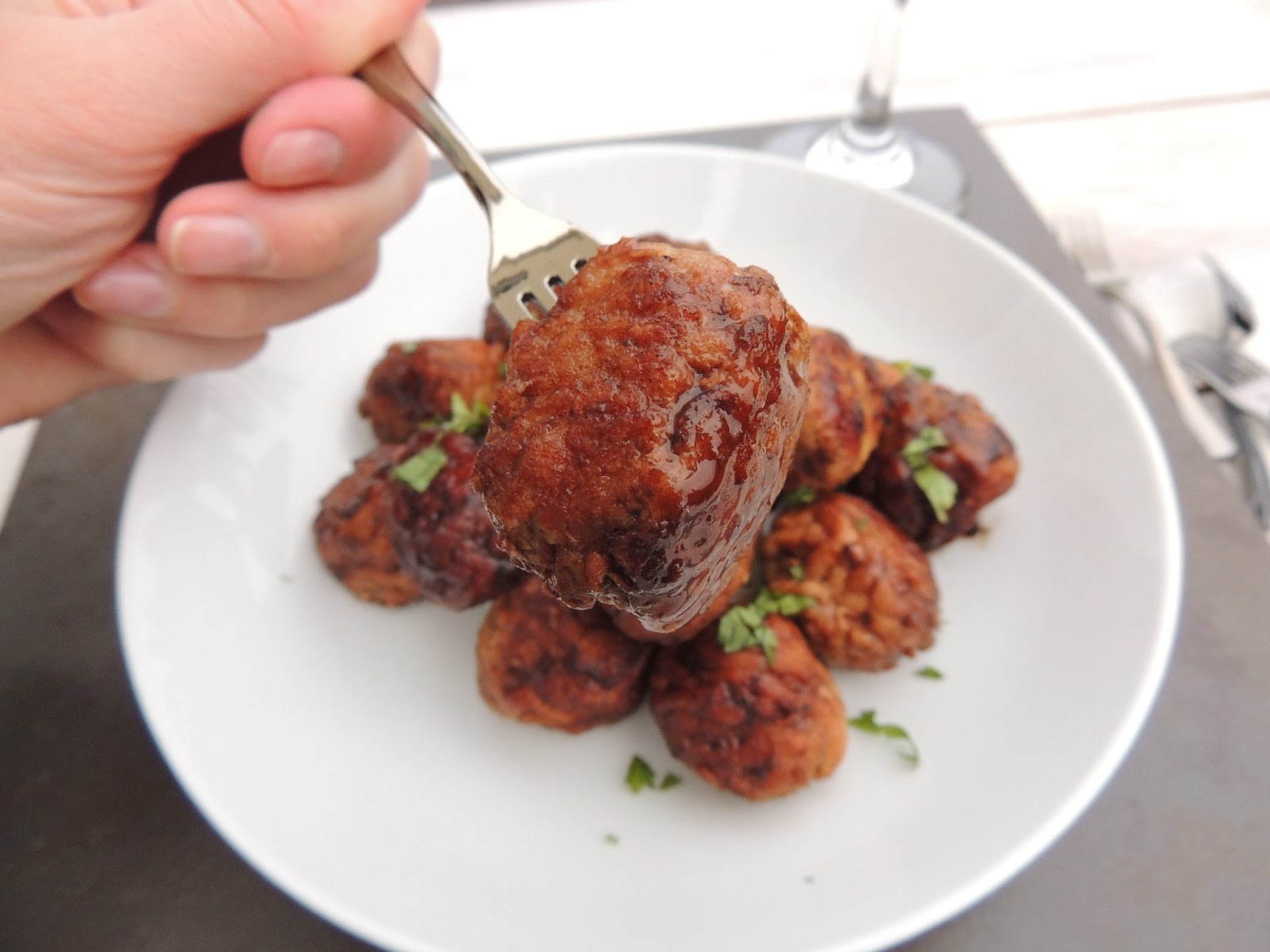 Leave a Happy Plate Raspberry Balsamic Chicken Meatballs