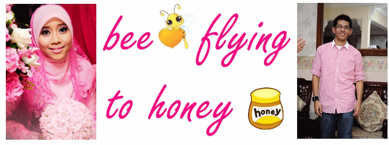 bee flying to honey