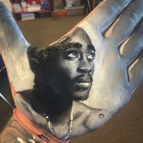 01-2Pac-Tupac-Shakur-Russell-Powell-Hand-Body-Painting-Transferred-to-Paper-www-designstack-co